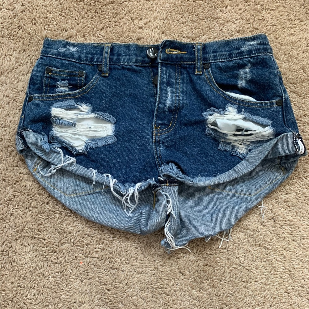 One Teaspoon Jean Shorts
